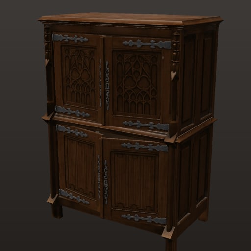 Gothic Cabinet 01 · model 2k — Prop