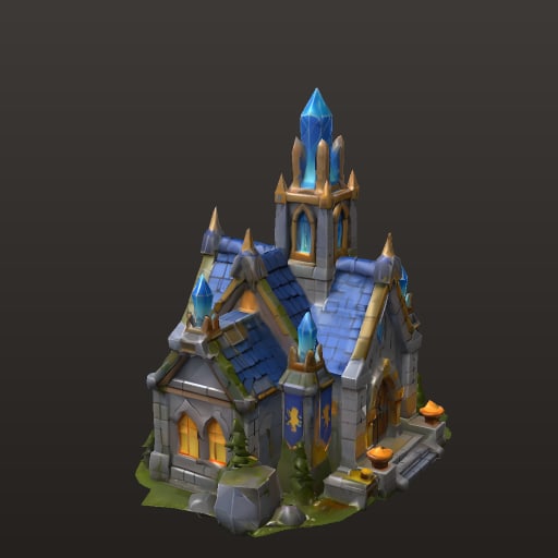 Stylized Fantasy MOBA · Waystone Chapel — Prop