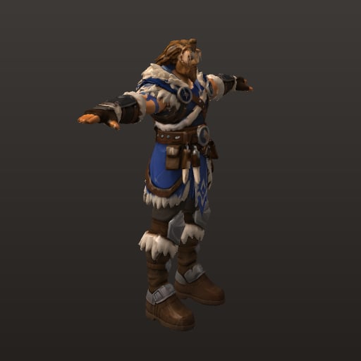 Stylized Fantasy MOBA · Frostbrand Raider — Character