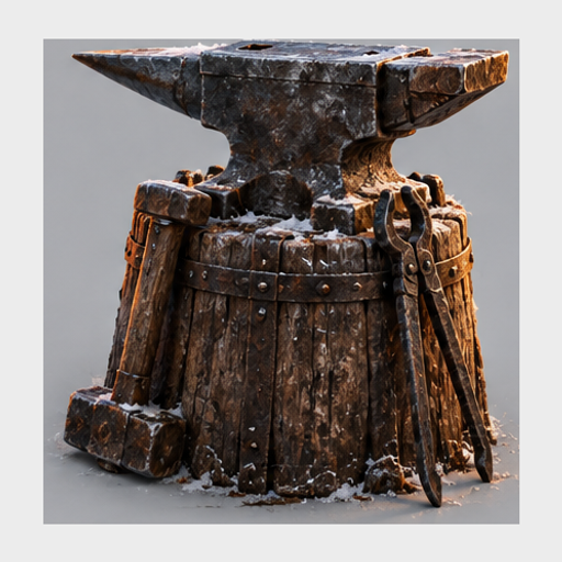God of War · Repair Anvil Block — Concept