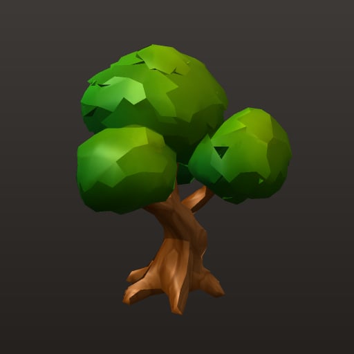 Cartoon Toon Tree — Prop