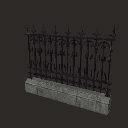 Gothic Iron Railing — Prop