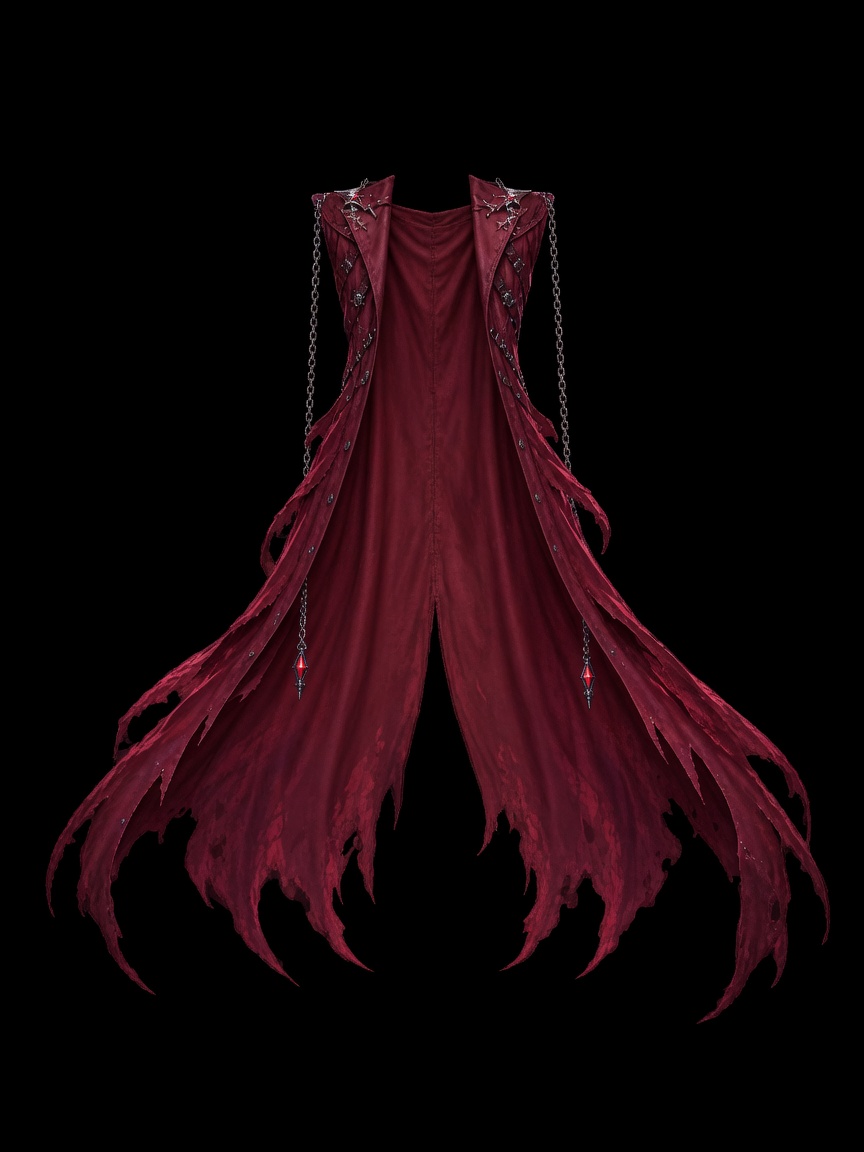 Crimson Flame Cape · concept — Texture