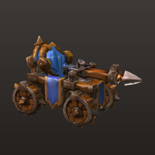 Stylized Fantasy MOBA · Blue Siege Crawler — Prop