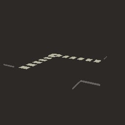 Road intersection (8 m tile, procedural) — Prop