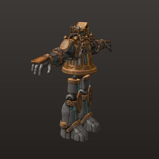 Stylized Fantasy MOBA · Gravebell Colossus — Enemy