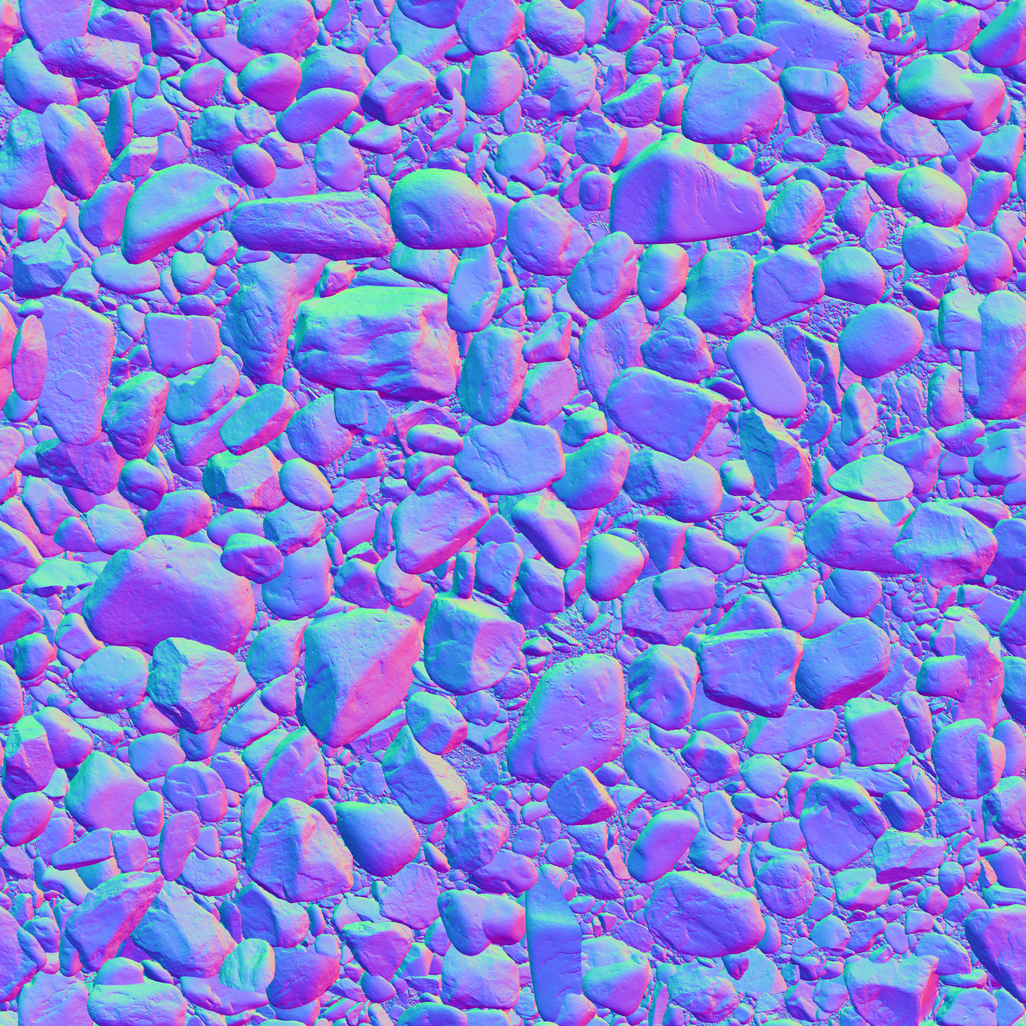 Dry River Pebbles · normal 2k — Texture