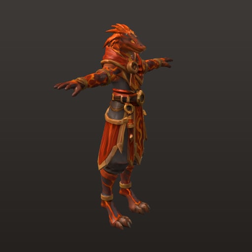 Stylized Fantasy MOBA · Embercoil Pyromancer — Character