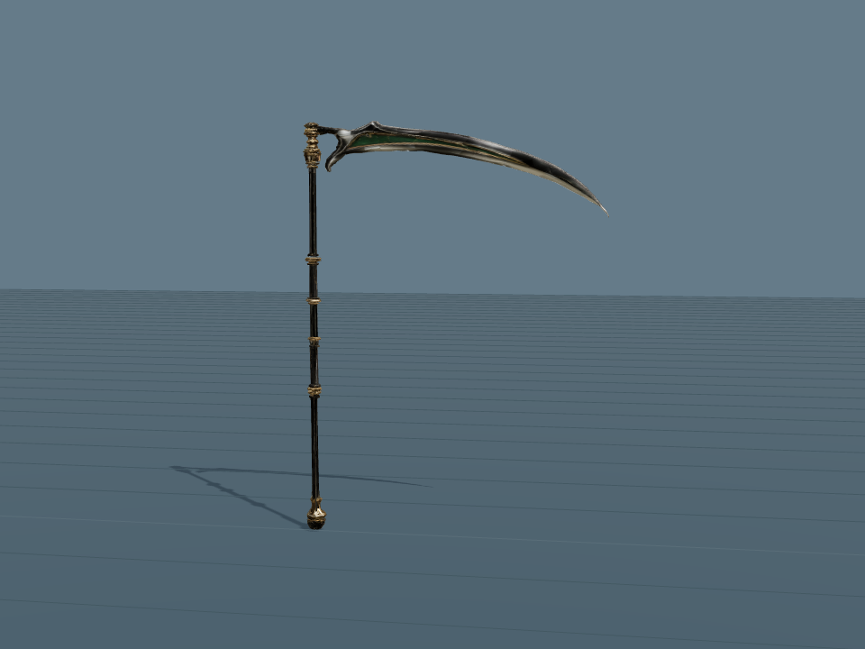 Faux de jade · Meshy — Weapon