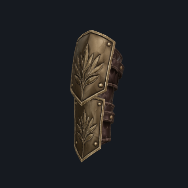 Ludus de bronze · Gladiateur · Upper arm guard · left — Equipment