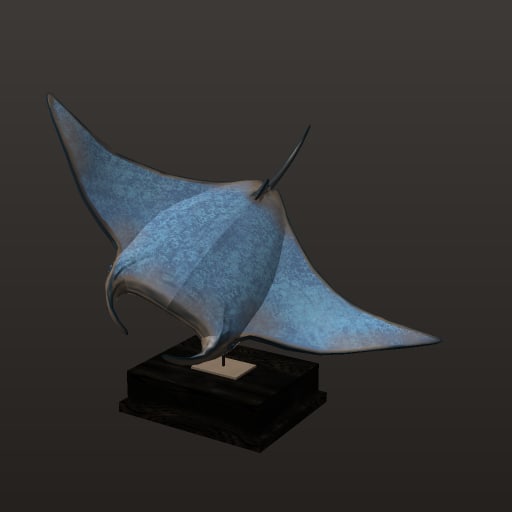 Bronze Ray Statue · model 2k — Prop