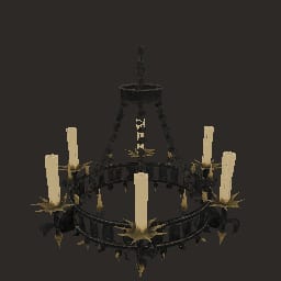 Gothic Iron Chandelier — Prop