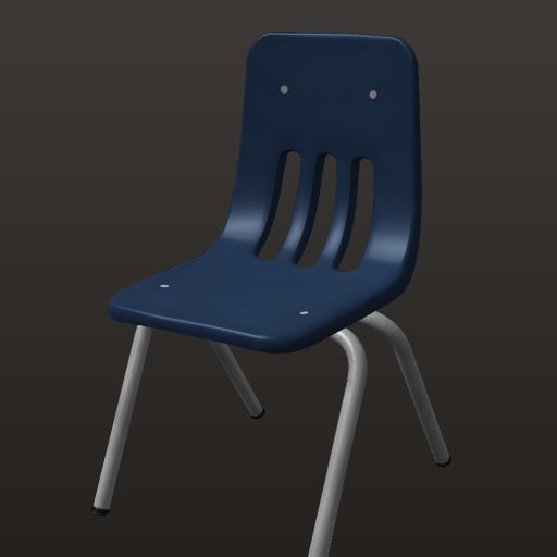 School Chair 01 · model 2k — Prop