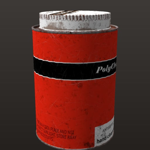 Cleaner Tin 01 · model 2k — Prop