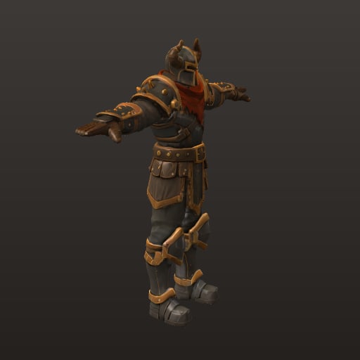Stylized Fantasy MOBA · Red Melee Minion — Enemy