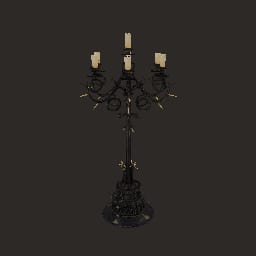 Gothic Iron Candelabra — Prop