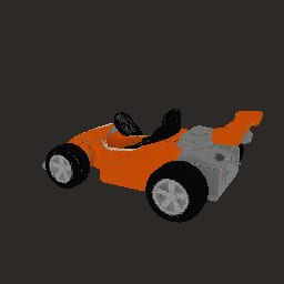 Coral Racers · Meshy Comet Kart — Prop