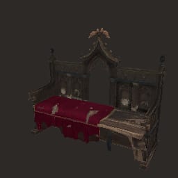Broken Gothic Pew — Prop