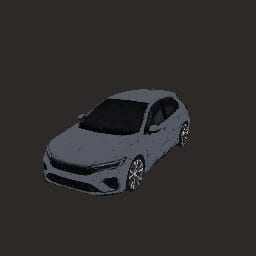 Harbor · Silver hatchback · PBR 4K — Prop