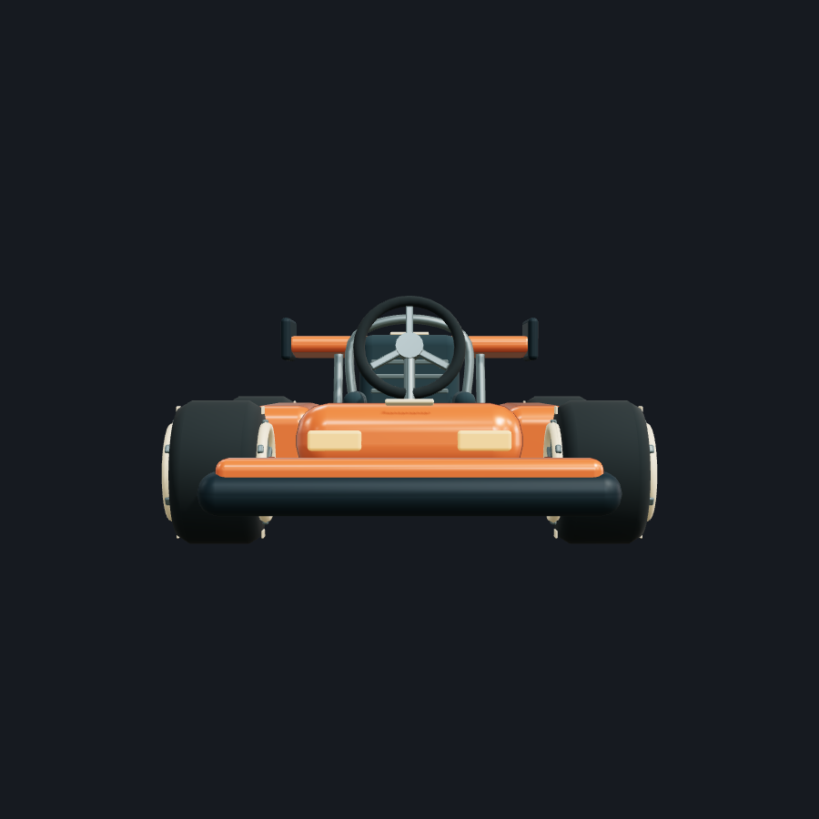 Coral Comet · Racing Kart — Prop