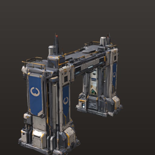 Frontier Port · Open Service Gate — Prop