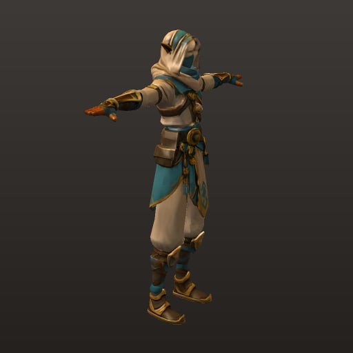 Stylized Fantasy MOBA · Sandstep Duelist — Character