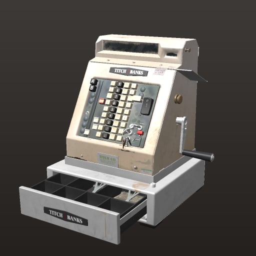 Cash Register 01 · model 2k — Prop