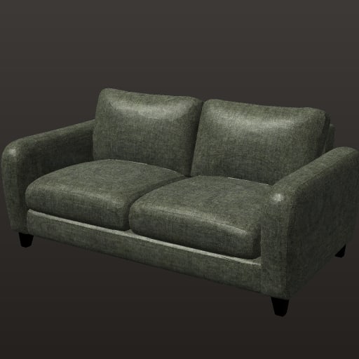 canape_vert_decor_12k — Prop