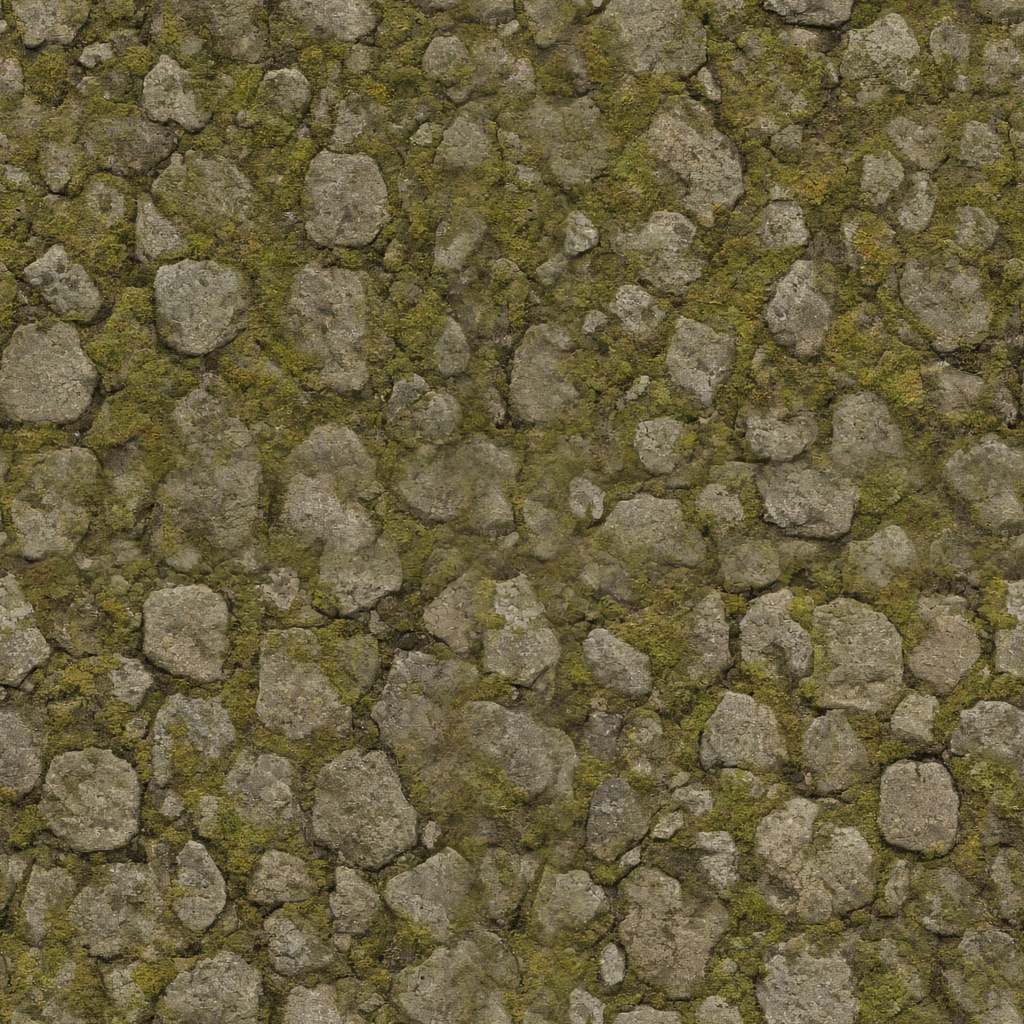 Mossy stone floor — Texture